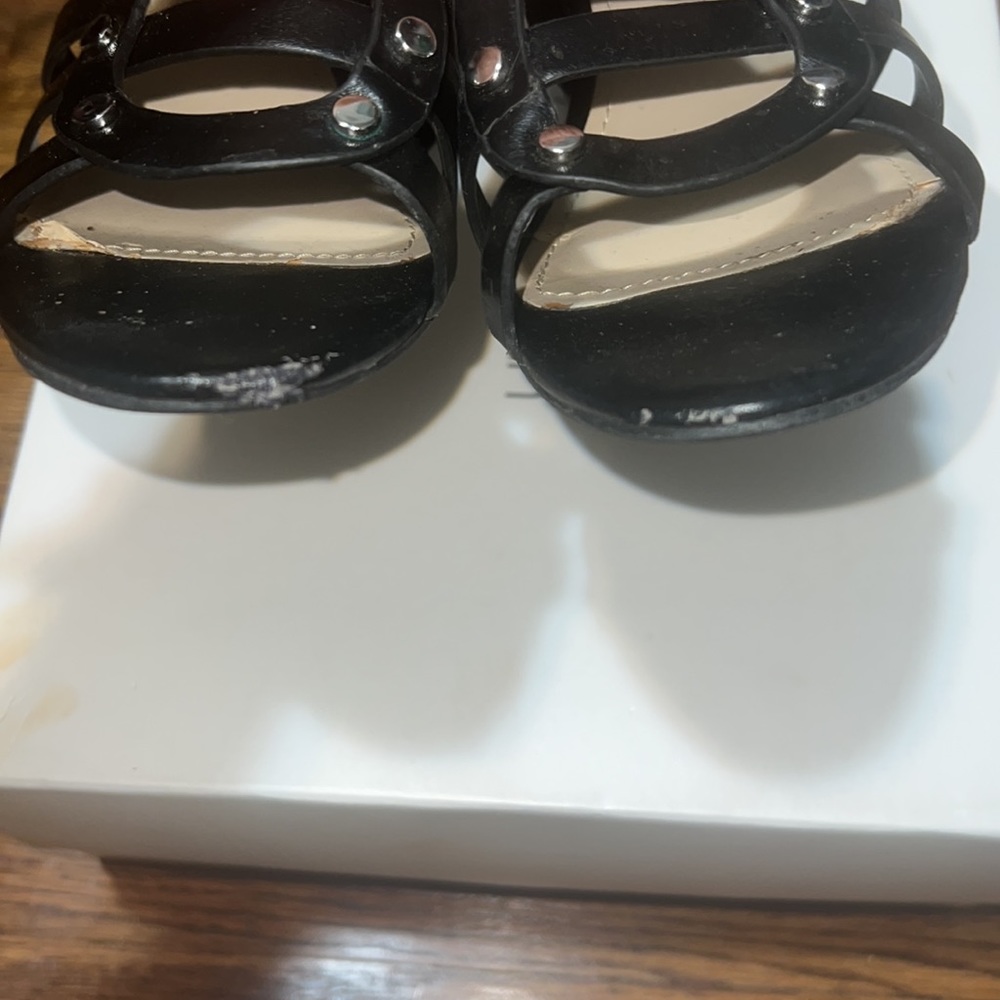 Calvin Klein Leather Strappy Sandals View 5
